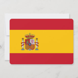 Patriotische Einladungen mit spanischer Flagge