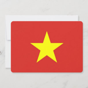 Patriotische Einladungen mit Vietnam-Flagge