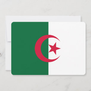 Patriotische Einladungen unter algerischer Flagge