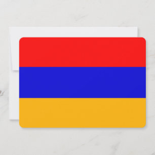 Patriotische Einladungen unter armenischer Flagge