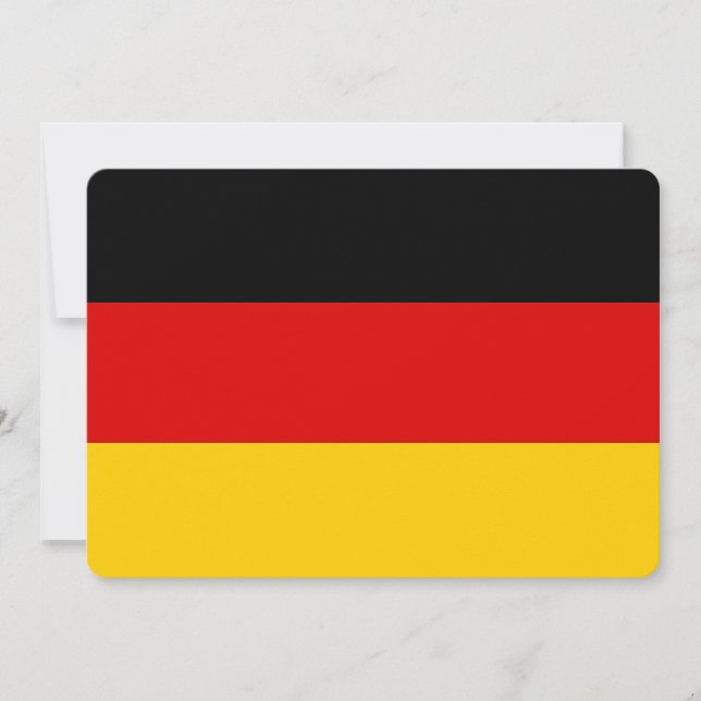 Patriotische Einladungen unter der Flagge Deutschl (Vorderseite)