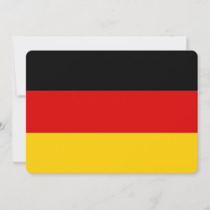 Patriotische Einladungen unter der Flagge Deutschl