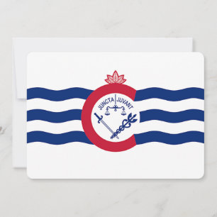 Patriotische Einladungen unter der Flagge von Cinc