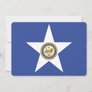 Patriotische Einladungen unter der Flagge von Hous