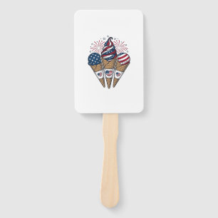 Patriotische Eistüten Vintage Fourth of July S Fächer