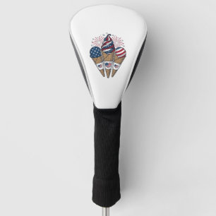 Patriotische Eistüten Vintage Fourth of July S Golf Headcover