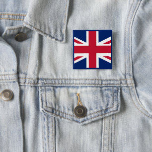 Patriotische englische Flagge Button