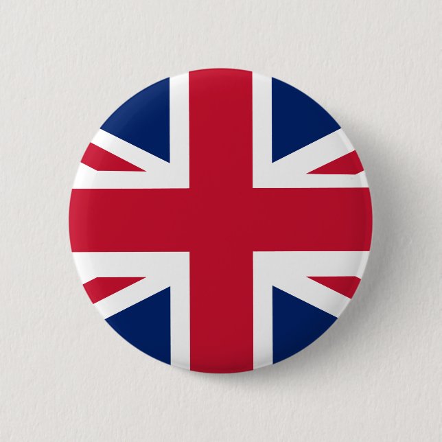 Patriotische englische Flagge Button (Vorderseite)