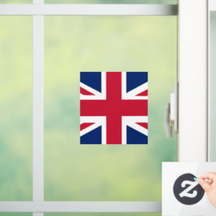Patriotische englische Flagge Fensteraufkleber