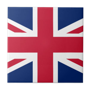 Patriotische englische Flagge Fliese