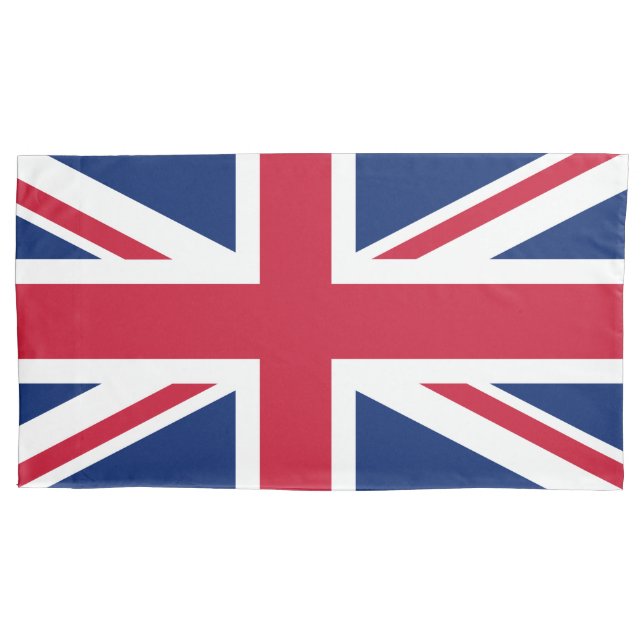 Patriotische Englische Flagge Union Jack British Kissenbezug (Vorderseite-Links)