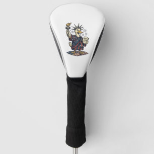 Patriotische Ente 4. Juli Vintage T-Shirt Design_ Golf Headcover