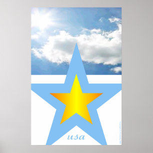 Patriotische Entwürfe "USA " Poster