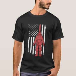 Patriotische EOD-Tech-Flagge USA Explosive Ordnanc T-Shirt