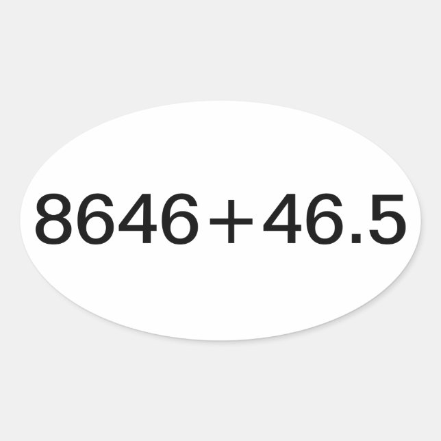 Patriotische Erklärung Ovaler Aufkleber (Vorderseite)