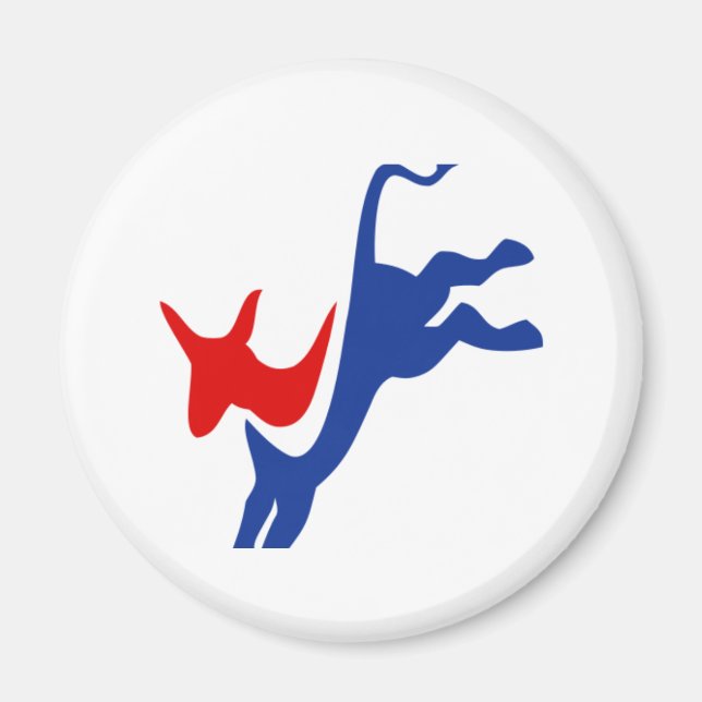 Patriotische Esel Magnet (Vorne)