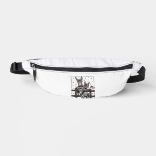 Patriotische Esel Vintage 4. Juli-Shirt-Design Bauchtasche