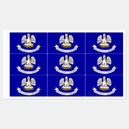 Patriotische Etiketten mit der Flagge des Staat Lo