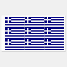 Patriotische Etiketten mit der Flagge Griechenland