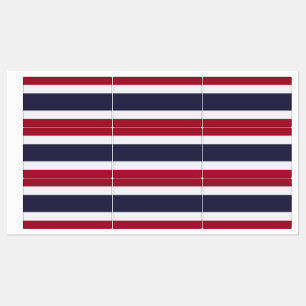 Patriotische Etiketten mit der Flagge Thailands