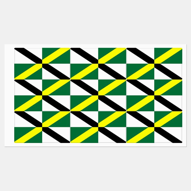 Patriotische Etiketten mit der Flagge von Monterey (Blatt)