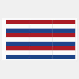 Patriotische Etiketten mit Flagge der Niederlande