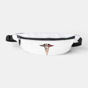Patriotische Fahne Caduceus, großartig für Kranken Bauchtasche
