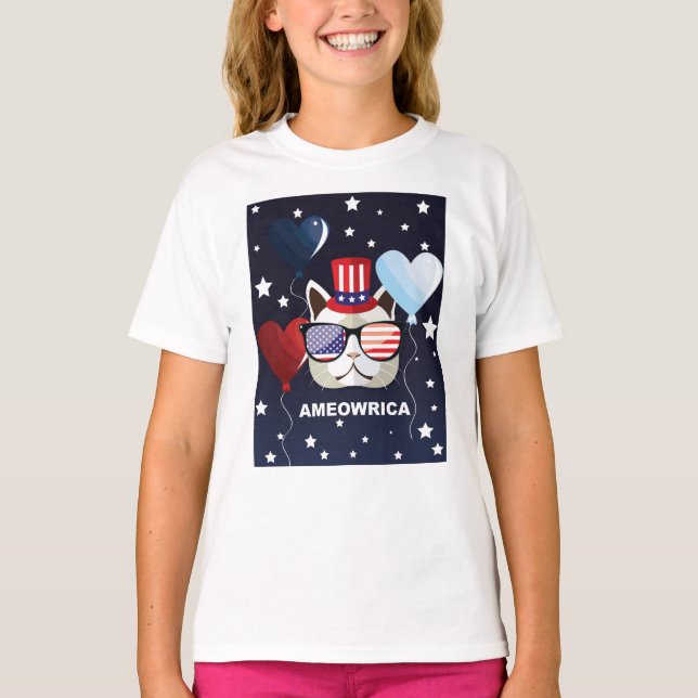 Patriotische Feier T-Shirt (Vorderseite)