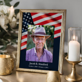 Patriotische Feier zum Leben unter amerikanischer  Poster