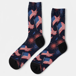 Patriotische Feuerwerksocken Socken