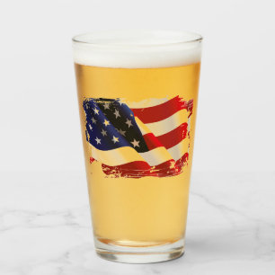 Patriotische Flag Glass Tumbler