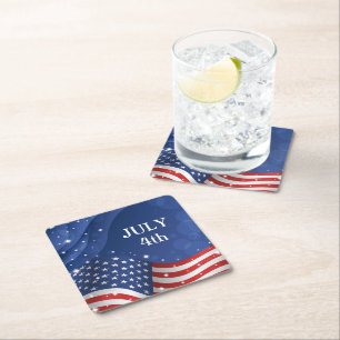 Patriotische Flag Papier trinken Untersetzer