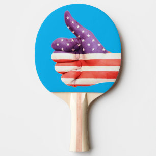 PATRIOTISCHE FLAGDUMBEN PONG PADDLES TISCHTENNIS SCHLÄGER