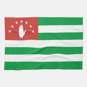 Patriotische Flagge Abchasiens Geschirrtuch
