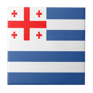Patriotische Flagge Adschariens Fliese