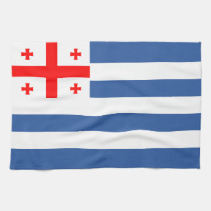 Patriotische Flagge Adschariens Geschirrtuch