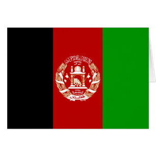 Patriotische Flagge Afghanistans