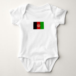 Patriotische Flagge Afghanistans Baby Strampler