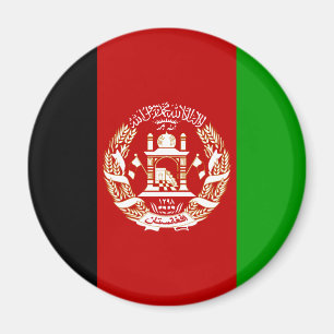 Patriotische Flagge Afghanistans Magnet