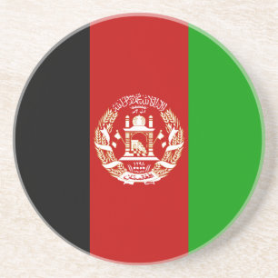 Patriotische Flagge Afghanistans Untersetzer