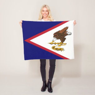 Patriotische Flagge Amerikanisch-Samoas Fleecedecke