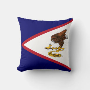Patriotische Flagge Amerikanisch-Samoas Kissen