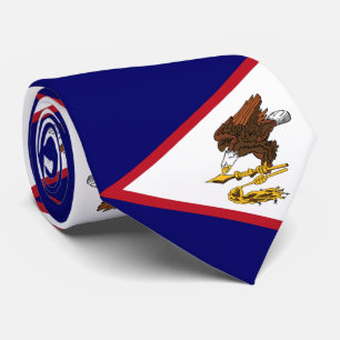 Patriotische Flagge Amerikanisch-Samoas Krawatte