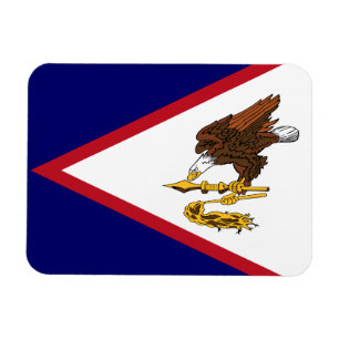 Patriotische Flagge Amerikanisch-Samoas Magnet