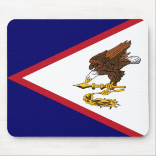 Patriotische Flagge Amerikanisch-Samoas Mousepad