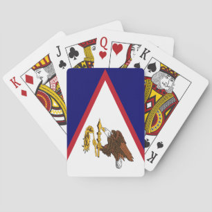 Patriotische Flagge Amerikanisch-Samoas Spielkarten