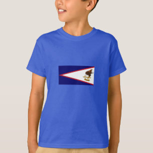 Patriotische Flagge Amerikanisch-Samoas T-Shirt