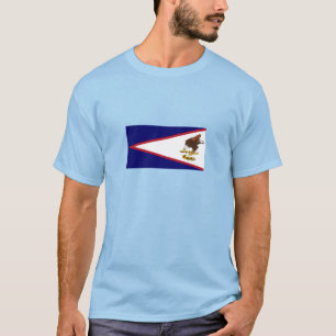 Patriotische Flagge Amerikanisch-Samoas T-Shirt