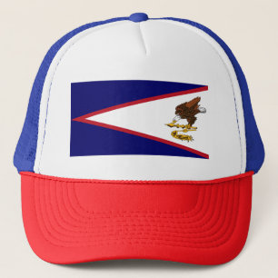 Patriotische Flagge Amerikanisch-Samoas Truckerkappe