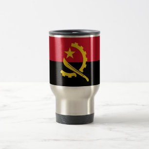 Patriotische Flagge Angolas Reisebecher